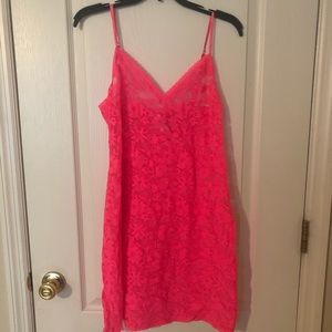 Victoria Secret Sheer Lace Slip/lingerie.